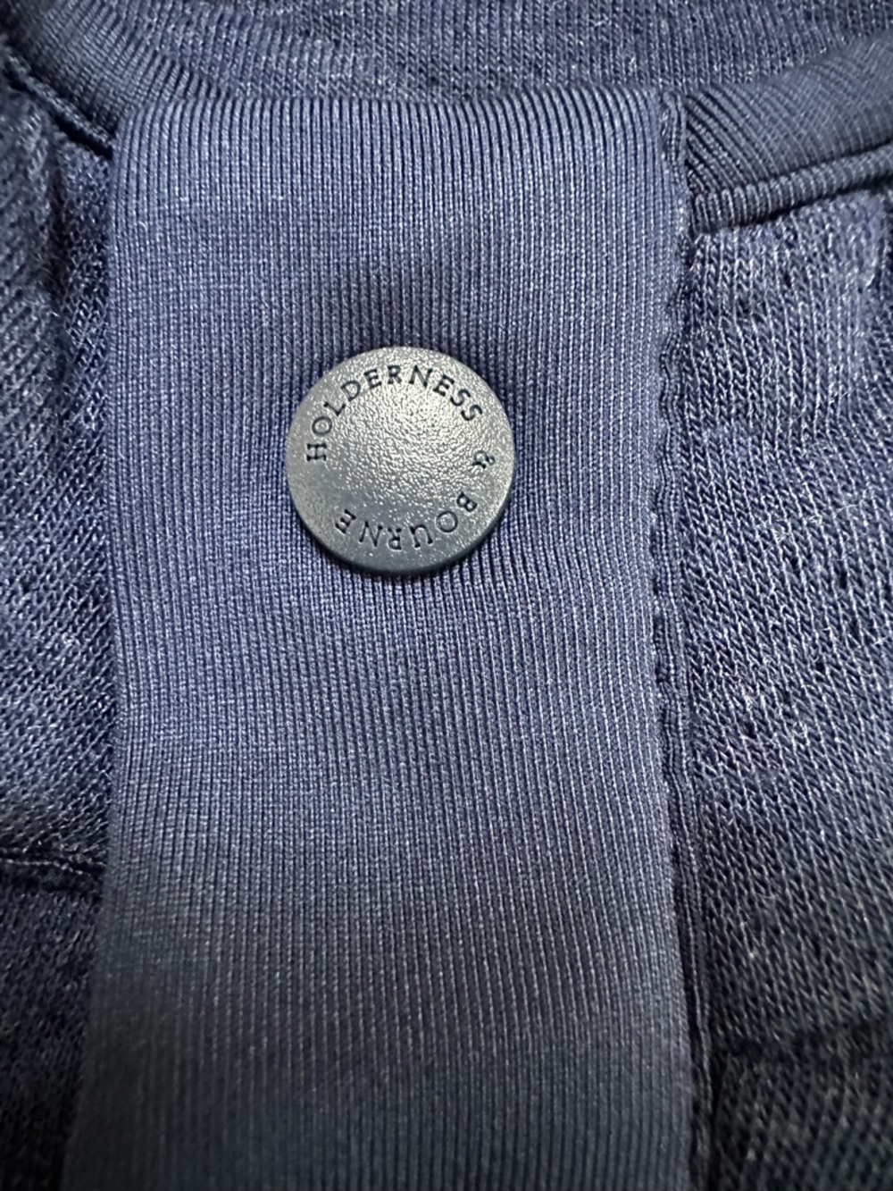 HOLDERNESS & BOURNE The Sullivan Men’s Snap-Button Pullover Navy Blue Size M - Picture 7 of 12